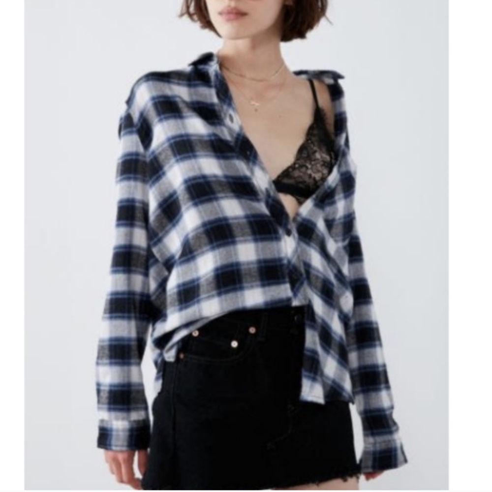 Urban Outfitters BDG Molly Flannel Button Down Shirt